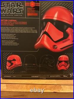 Star Wars Black Series Cpt Cardinal Electronic Red Stormtrooper Voice Mod Helmet