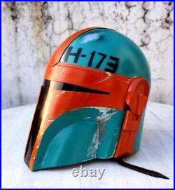 Star Wars Black Series The Mandalorian Orange Wearable Helmet Collectible Armor