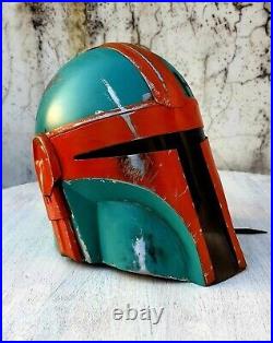 Star Wars Black Series The Mandalorian Orange Wearable Helmet Collectible Armor