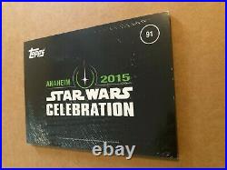 Star Wars Celebration 2015 Anaheim Topps Sealed Wax Pack Large Card Set & Guide