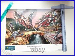 Star Wars Celebration 2019 Chicago Mandalorian Air Mobility Poster Signed Pin