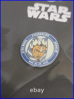 Star Wars Celebration 2022 Anaheim Exclusive Disney Pin Lot ahsoka Vader boba