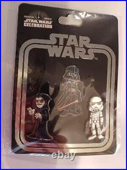 Star Wars Celebration 2022 Anaheim Original Trilogy Pin 2 Packs