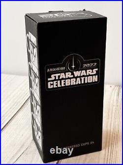 Star Wars Celebration 2022 Anaheim exclusive Clone espresso cup X4 New Open Box