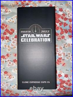 Star Wars Celebration 2022 Clone espresso cup Set of 4 NIB