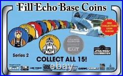 Star Wars Celebration 2022 Fill Echo Base coins & board COMPLETE SET Hoth coin