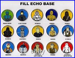 Star Wars Celebration 2022 Fill Echo Base coins & board COMPLETE SET Hoth coin