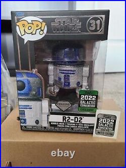 Star Wars Celebration 2022 X Wing Fighter LoungeFly Bag Diamond R2D2 Funko Pop