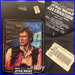 Star Wars Celebration 2023 Han Solo Key Art Exclusive T-shirt London / Europe Lg