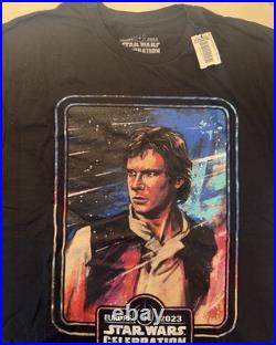 Star Wars Celebration 2023 Han Solo Key Art Exclusive T-shirt London / Europe Lg