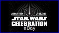 Star Wars Celebration Anaheim 2020 4 Day Jedi Master VIP Passes Badges Tickets