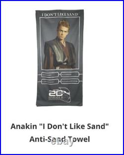 Star Wars Celebration Anaheim 2022 AotC Anakin I Don't Like Sand Beach Towel