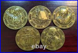 Star Wars Celebration Anaheim 2022 Complete Droid Hunt Coin Collection (5 Coins)