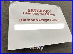 Star Wars Celebration Anaheim 2022 Exclusive Funko Pop Diamond Glitter Grogu