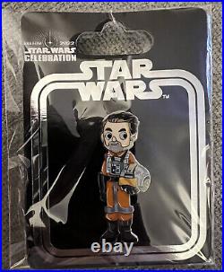 Star Wars Celebration Anaheim 2022 pins Jabba the Hutt Han Solo Trapper Wolf