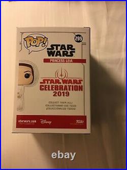 Star Wars Celebration Chicago 2019 EXCLUSIVE Blue Chrome Princess Leia Funko 295