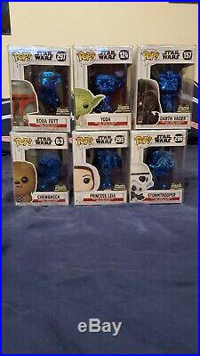 Star Wars Celebration Chicago 2019 Exclusive Funko Pop Set of 6 withprotectors
