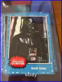 Star Wars Celebration Chicago 2019 Topps Exclusive set of 5 each out of /99 RARE