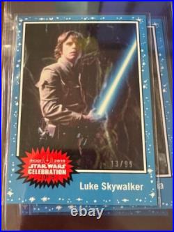 Star Wars Celebration Chicago 2019 Topps Exclusive set of 5 each out of /99 RARE