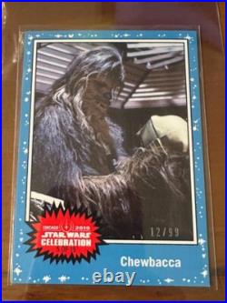 Star Wars Celebration Chicago 2019 Topps Exclusive set of 5 each out of /99 RARE