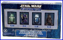 Star Wars Celebration Disney Parks Droid Factory 4 Pack R5-013 R2-C2 R5-S9 R5-P8