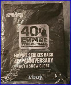 Star Wars Celebration Empire Strikes Back 40th Anniversary Hoth Snow Globe-NIP