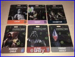 Star Wars Celebration Europe Germany Badge set Vader Boba Fett Yoda Kenobi R2-D2
