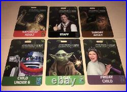 Star Wars Celebration Europe Germany Badge set Vader Boba Fett Yoda Kenobi R2-D2