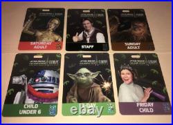 Star Wars Celebration Europe Germany Badge set Vader Boba Fett Yoda Kenobi R2-D2