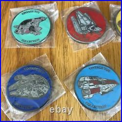 Star Wars Celebration Europe III Vehicle Medallions Set & Stand Collecting Track
