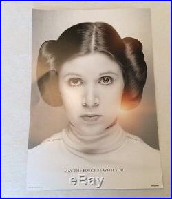 Star Wars Celebration Exclusive 2017 Princess Leia & The Last Jedi Teaser Poster