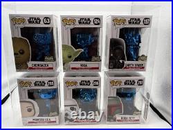 Star Wars Celebration Funko POP! Blue chrome exclusive set of 6 2500 GRADED 95