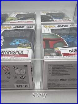 Star Wars Celebration Funko POP! Blue chrome exclusive set of 6 2500 GRADED 95