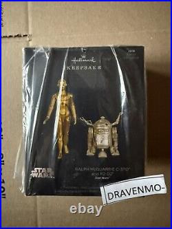 Star Wars Celebration Hallmark exclusive Ralph McQuarrie Ornament set NEW