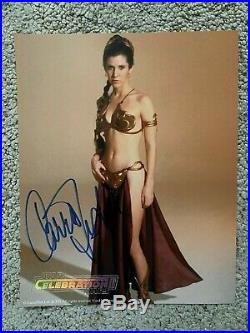 Star Wars Celebration II Princess Leia 8x10 Photo Signed by Carrie Fisher