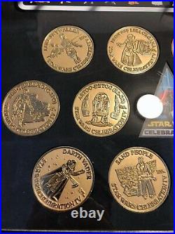 Star Wars Celebration IV 12 Associate Gold Medallion Coin Set