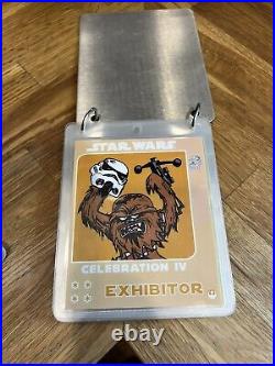 Star Wars Celebration IV 2007 complete set of Passes In Case Holder Europe Pass
