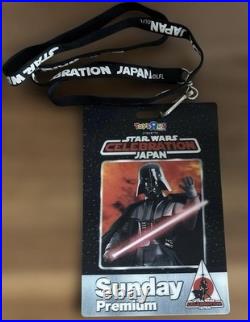 Star Wars Celebration Japan 2008 Darth Vader Premium Pass Lanyard Rare Star Wars Celebration Japan 2008 Darth Vader Premium Pass Lanyard Rare