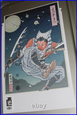 Star Wars Celebration Japan 2025 Ahsoka Badge Art Print with Orig Sleeve