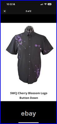 Star Wars Celebration Japan 2025 Cherry Blossom Logo Button Down Shirt SMALL (S)