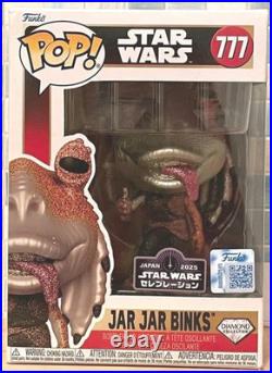 Star Wars Celebration Japan 2025 Diamond Jar Jar Binks Exclusive Funko Pop #777 Star Wars Celebration Japan 2025 Diamond Jar Jar Binks Exclusive Funko Pop #777