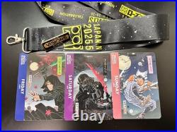 Star Wars Celebration Japan 2025 Entrance Badge Set Luke Vader Ahsoka 3p