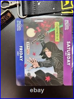Star Wars Celebration Japan 2025 Entrance Badge Set Luke Vader Ahsoka 3p