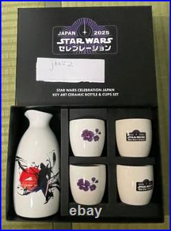 Star Wars Celebration Japan 2025 Exclus Key Art Sake Ceramic Bottle And Cups Set