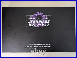 Star Wars Celebration Japan 2025 Key Art Ceramic Sake Bottle Tea Cups Chopsticks