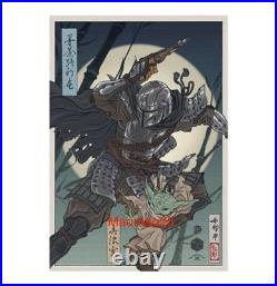 Star Wars Celebration Japan 2025 Mandalorian & Grogu Badge Art Poster