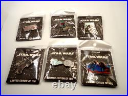 Star Wars Celebration Japan 2025 RSVLTS set of 6 LE pins 1/100 Vader, Boba, etc