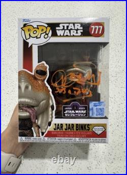 Star Wars Celebration Japan Autographed Jar Jar Binks Diamond Glitter Funko Pop Star Wars Celebration Japan Autographed Jar Jar Binks Diamond Glitter Funko Pop