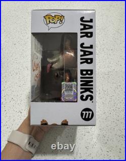 Star Wars Celebration Japan Autographed Jar Jar Binks Diamond Glitter Funko Pop Star Wars Celebration Japan Autographed Jar Jar Binks Diamond Glitter Funko Pop