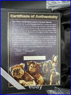 Star Wars Celebration Japan Limited Ewok Fur In Box. 2 Certificates! See pics